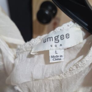 Umgee Women's Elegant Cream Dress